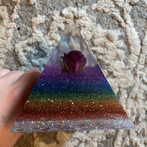 Chakra Pride Orgonite Pyramid